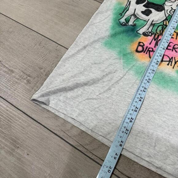 Vintage 90s Airbrush Farm Animals Graphic Tee Family Reunion Made In USA Size L - Picture 11 of 12
